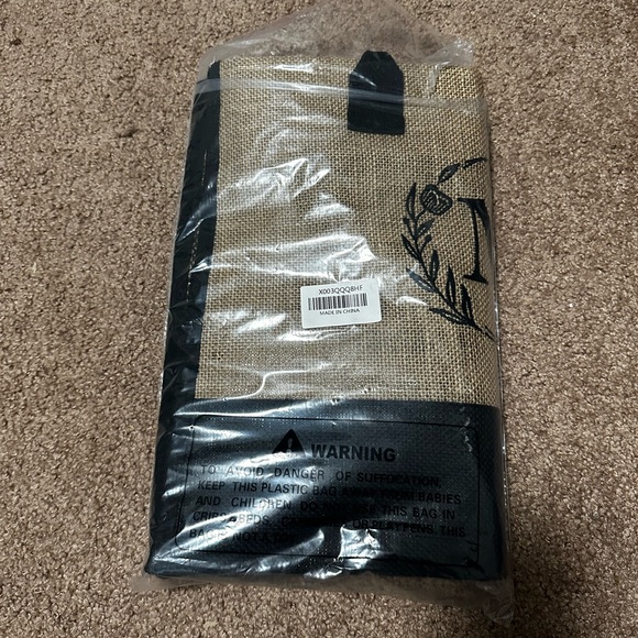 Personalized Initial Canvas Bag - Picture 3 of 4